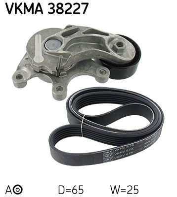 SKF Keilrippenriemensatz (VKMA 38227) Thumbnail